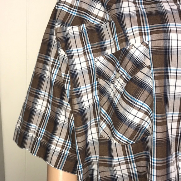 Mens plains western wear button down shirt size XL - Picture 4 of 6